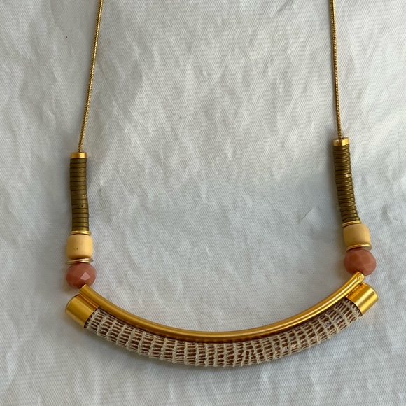 SHLOMIT OFIR Leather & Beaded Serengeti Necklace - Picture 4 of 6